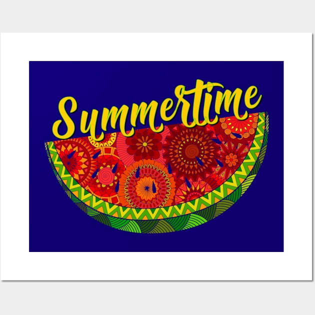 Fun Summertime Watermelon Wall Art by AlondraHanley